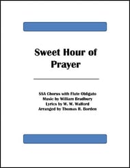 Sweet Hour of Prayer SSA choral sheet music cover Thumbnail